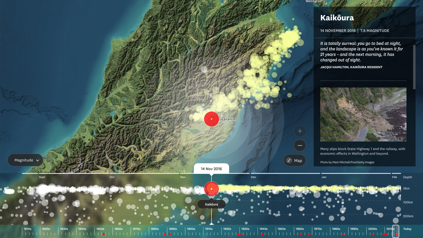 Kaikoura Earthquake details