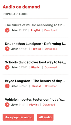 RNZ responsive screen example 3